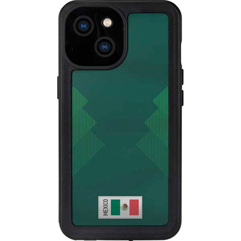 Mexico Soccer Flag iPhone 15 Waterproof Case